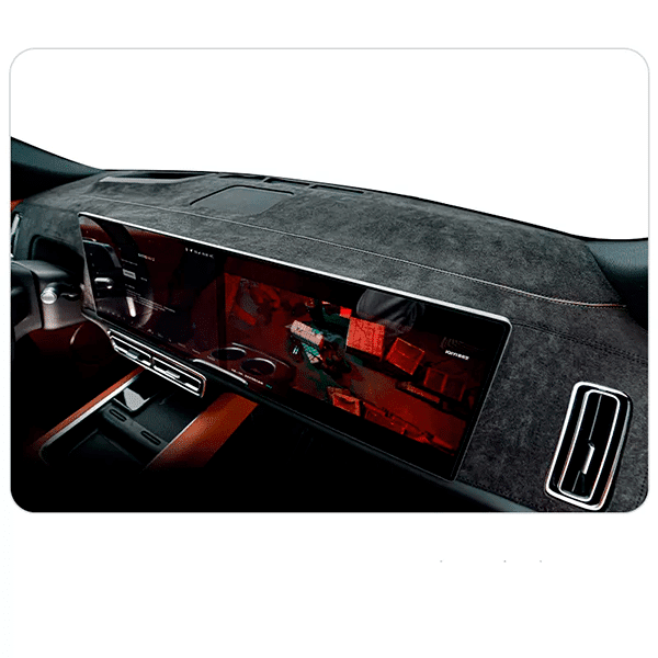 Накидка, накладка на переднюю панель, "торпедо" Lixiang L9, с коричневой строчкой