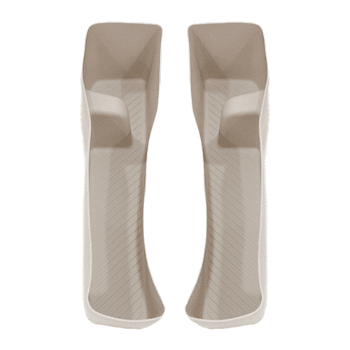 Силиконовые накладки в дверную карту, на передний ряд, Lixiang L7, L8, L9, Белого цвета, комплект из 2 шт