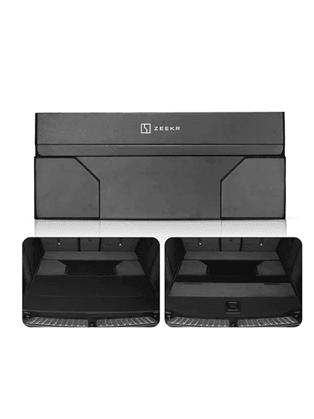 Замшевый складной органайзер, ящик в багажник Zeekr, серого цвета