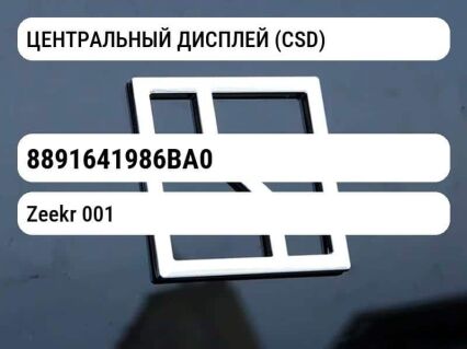 ЦЕНТРАЛЬНЫЙ ДИСПЛЕЙ (CSD)