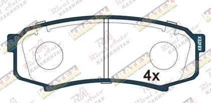 KRATEX Toyota Land Cruiser Prado 80/90/95/120/150 2.4L 3.0D 2.7L 4.0L 1984-2024, 4 Runner 2.7L 3.0L 4.0L 4.7L 2001-2023 Sequoia 4.7L 2000-2007, FJ Cruiser 4.0L 2006-2018, Hilux Surf 2.7L 3.0L 3.4L 4.0L 2002-2009, Fortuner 2.4L 2.7L 2.8D 3.0L 2015-- Lexus GX470/GX460 2002-2024 Mitsubishi Pajero 3.8L 2006-2021 задние GDB3110