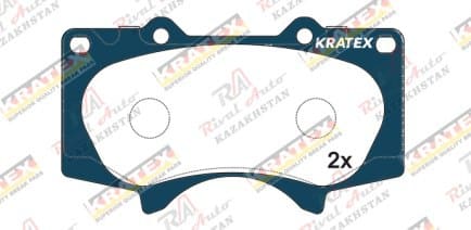 KRATEX Toyota Land Cruiser Prado 120/150 2.7L 4.0L 2002-2024, 4 Runner 4.0L 2002-2023, FJ Cruiser 4.0L 2006-2022, Sequoia 4.7L 2000-2007, Fortuner 2005-2022, Hilux 2.8L 3.0L 4.0L 2015-- Tundra 4.0L 4.7L 2000-2007, Lexus GX460/GX470 2002-2024, Mitsubishi Pajero 3.8L 2006-2021, JAC T6 2.0T 2018-- T8 Pro 2.0T 2020-- T9 2.0T 2023-- передние GDB3364