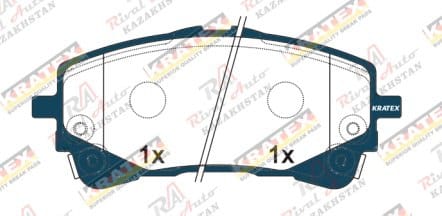 KRATEX Toyota Corolla (ZRE210) 1.6L 2019-- передние KDB1139