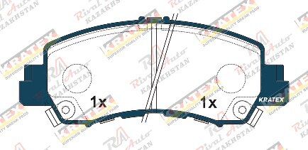 KRATEX Mitsubishi Eclipse Cross 1.5L 2.3L 2018-- передние GDB3471