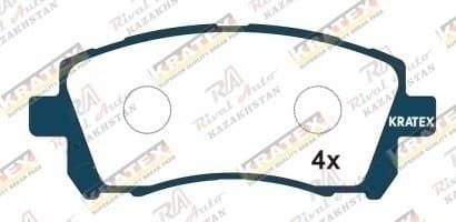 KRATEX Subaru Forester 2.0L 2.5L 1997-2002, Legacy 2.5L 1994-2003, Legacy Outback 2.5L 3.0L 1999-2004, Impreza 2.0L 1992-2002 передние GDB3217