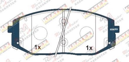 KRATEX Hyundai Staria 2.2L 3.5L 2021-- передние KR1305