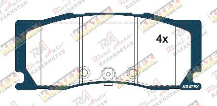 KRATEX Hyundai Palisade 2.2D 3.5L 3.8L (ALCON) 2018-- передние KR1351