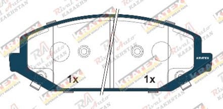 KRATEX JAC S7 1.5L 2021-- передние KR1361