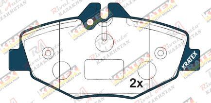 KRATEX Mercedes E-class (W211) 1.8T 2.0L 2.2D 2.5D 2.6L 2.7D 3.0D 2002-2009 передние GDB1542