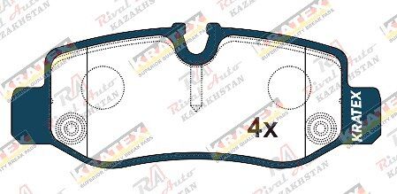 KRATEX Mersedes (W447) V-class 2015--задние GDB2102