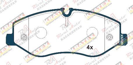 KRATEX Mersedes (W447) V-class 2015--передние GDB2103