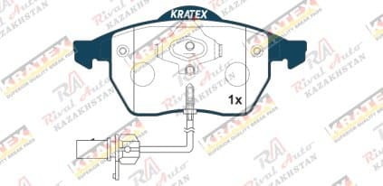 KRATEX Audi A6 (C5) 1.8T 2.0L 2.3L 2.8L 1997-2005, TT 1998-2003, VW Passat (B5) 1996-2005, Golf III 2.0T 1991-1999, (квадратный датчик) передние GDB1307