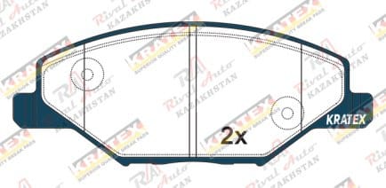 KRATEX VW Polo 1.6L 2011-- Skoda Fabia 1.2L 1.4L 1.6L 2009-2023 передние GDB2027