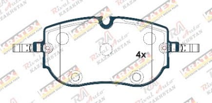 KRATEX VW ID.4 CROZZ 2021-- ID.4 X 2021-- ID.5 2021-- Audi Q4/Q4 Sportback 2020-- Skoda Enyaq 2020-- Cupra Born 2021-- (electro car) передние KR1272