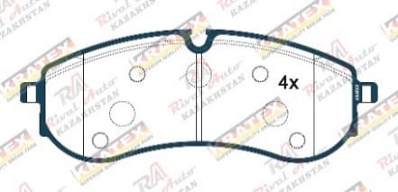 KRATEX VW Crafter 2 55 (SY, SZ, UZ) PR:1LC 2.0TDI 2017-- MAN TGE (7C0) 2.0TDI 2016-- задние KR1325