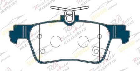 Тормозные колодки UIDNU Ceramic Changan CS55 PLUS 1.5T 2022-- UNI-T 1.5T 2.0T 2021-- UNI-S 1.5T 2024-- (керамические) задние