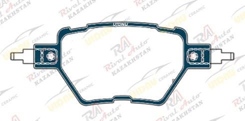 Тормозные колодки UIDNU Ceramic BYD Qin Plus EV/DM-i 2022-- (electro car), Destroyer 05 1.5T DM-i 2022-- Yuan UP 2023-- (electro car), Yuan Plus 2022-- (electro car) Seagull 2022-- (electro car) Dolphin 2022-- (electro car) задние (керамические)