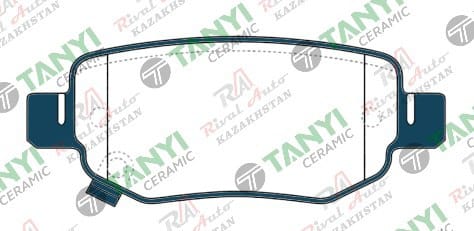Тормозные колодки UIDNU Ceramic Chery Tiggo 2 1.5T 2022-- Tiggo 4 PRO 1.5L 2022-- Tiggo 5X 1.5T 2017-- Omoda C5 1.5T 2022-- (с отверстиями) (керамические) задние