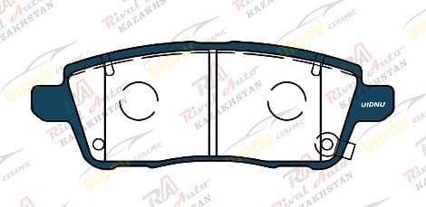 Тормозные колодки UIDNU Ceramic Chery Tiggo 7 Plus / Tiggo 7 Pro / Tiggo 7 Pro Max 1.5L 1.6T 2020-- EXEED LX 1.5L 1.6T 2020-- OMODA C5 1.6T 2022-- DONGFENG Glory 580 1.5L 2016-- задние PN6041