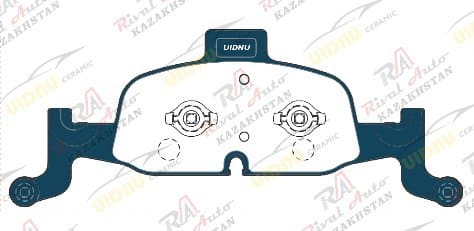 Тормозные колодки UIDNU Ceramic AUDI A6 (C8) 2.0T 2018-- A4 (B9/8W) 2.0T 3.0T 2015-2025, A7 (4K8) 2.0T 2018-- A5 (F5) 2.0T 2016-2024, Q5 (FY) 2.0T 2016-2025 (керамические) передние PN0728