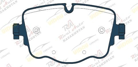 Тормозные колодки UIDNU Ceramic Bentley Bentayga 4.0L 6.0L 2015-- (керамические) задние