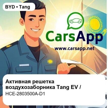 Активная решетка воздухозаборника в сборе для Tang EV / Han EV / BYD Seal EV, оригинал (HCE-2803500A-D1)