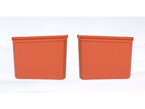 Силиконовые вставки в сиденья для телефона Lixiang L8, L9, оранжевого цвета