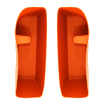 Силиконовые накладки в дверную карту, на задний ряд Lixiang L9, оранжевого цвета, комплект 2 шт