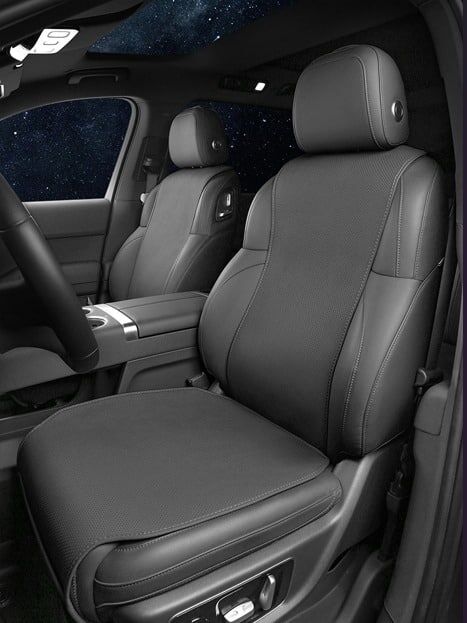 Чехлы на сиденье из эко кожи Lixiang L6, L7, черного цвета, из 7 элементов