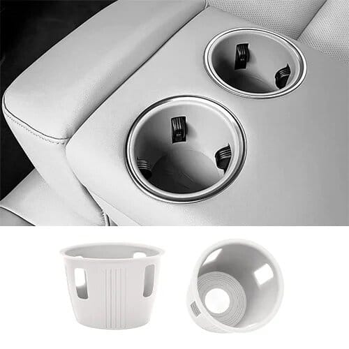 Силиконовые вставки в подстаканники второго ряда Lixiang L9, Белого цвета, комплект из 2 шт. до рест 2023