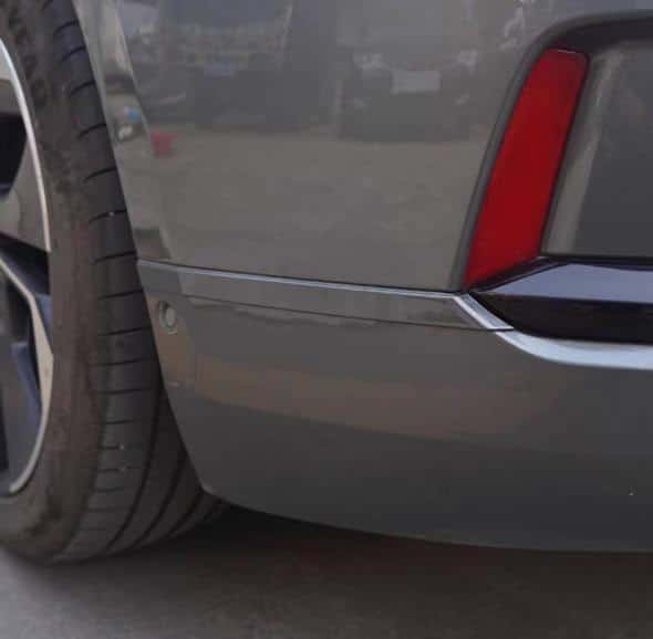 Защитные накладки на двери, бампер и боковые зеркала Zeekr 001, белого цвета из 10 элементов