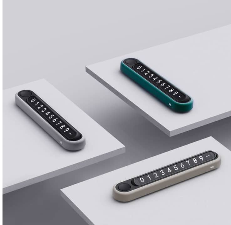 Оригинальная автовизитка, авто табличка Lixiang, Серого цвета