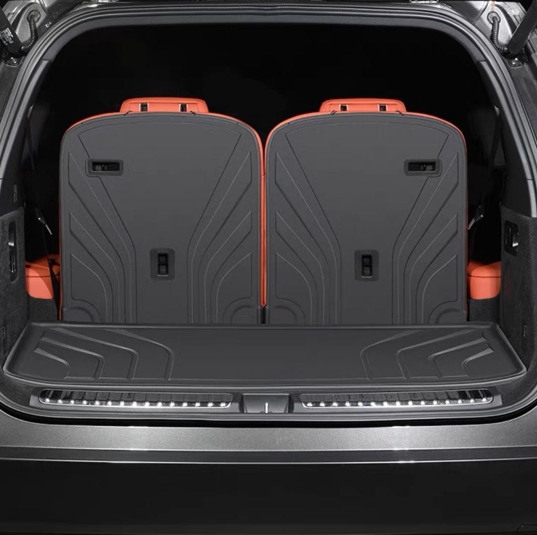 Защита спинок сидений в багажник Lixiang L9, черного цвета, TPE