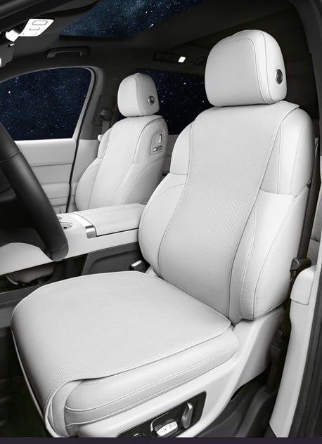 Чехлы на сиденье из эко кожи Lixiang L6, L7, белого цвета, из 7 элементов