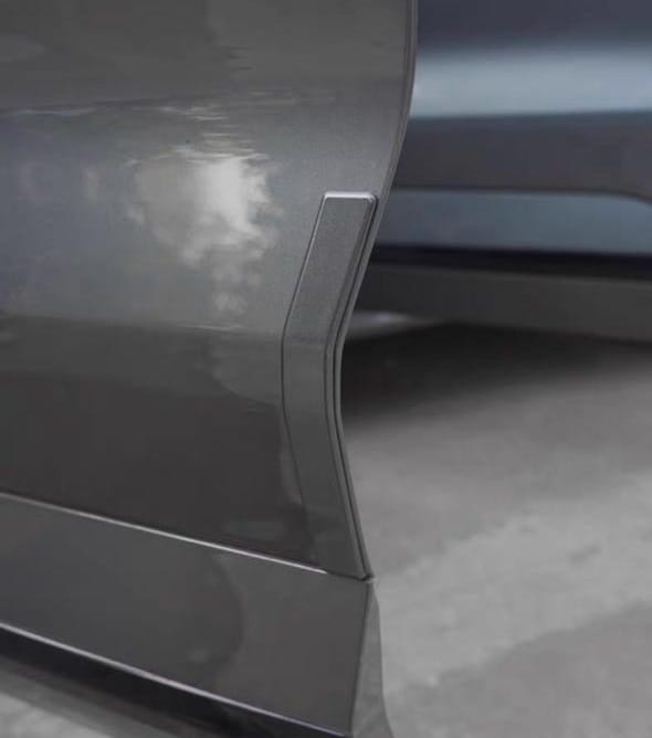 Защитные накладки на двери, бампер и боковые зеркала Zeekr 001, угольно-черного цвета из 10 элементов