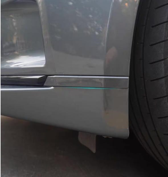 Защитные накладки на двери, бампер и боковые зеркала Zeekr 001, угольно-черного цвета из 10 элементов