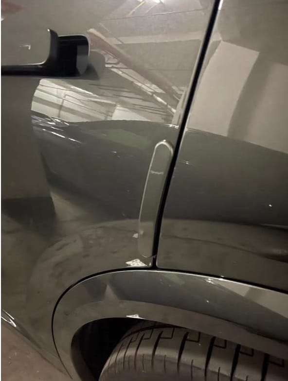 Защитные накладки на двери и боковые зеркала Lixiang L8, L9, серебристого цвета из 6 элементов