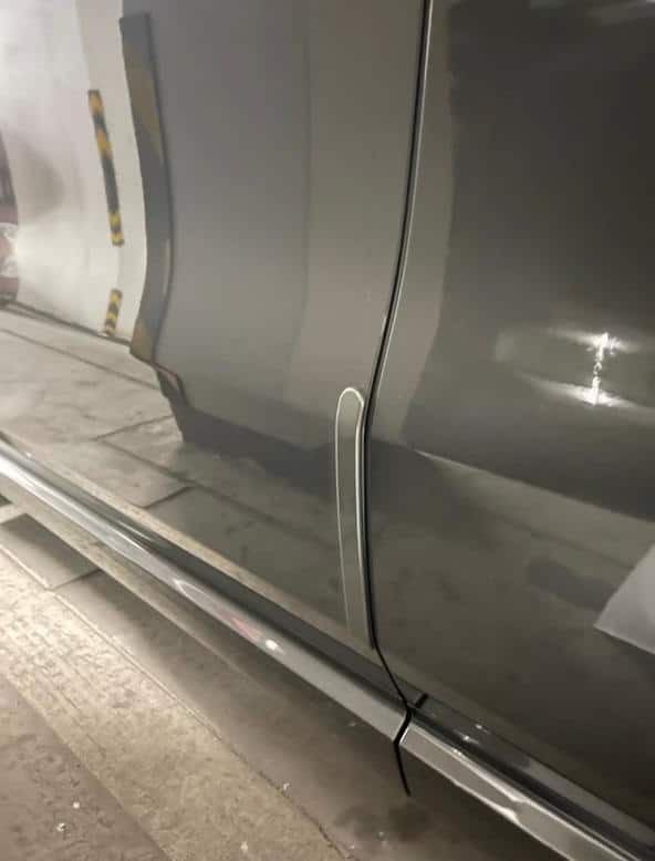 Защитные накладки на двери и боковые зеркала Lixiang L8, L9, серебристого цвета из 6 элементов