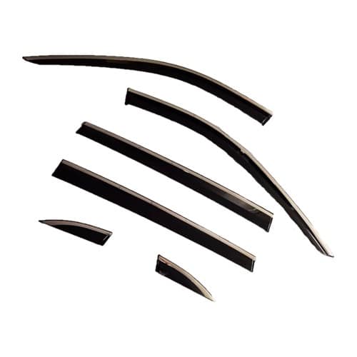 Ветровики, дефлекторы Tank 500 прозрачные с хромом