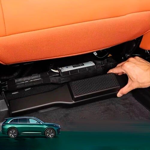 Защита на систему кондиционирования Lixiang L6 Pro, L7 Pro 2024, Белого цвета, из 2х элементов