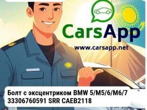 BMW 5-SERIES E60 2002-2010 Болт с эксцентриком BMW 5/M5/6/M6/7 33306760591 SRR CAEB2118