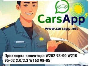 MERCEDES-BENZ C-Class Прокладка колектора W202 93-00 W210 95-02 2.0/2.3 W163 98-05 M111 1111411280 WXQP 110477