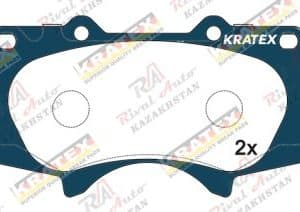 KRATEX Toyota Land Cruiser Prado 120/150 2.7L 4.0L 2002-2024, 4 Runner 4.0L 2002-2023, FJ Cruiser 4.0L 2006-2022, Sequoia 4.7L 2000-2007,  Fortuner 2005-2022, Hilux 2.8L 3.0L 4.0L 2015-- Tundra 4.0L 4.7L 2000-2007, Lexus GX460/GX470 2002-2024, Mitsubishi Pajero 3.8L 2006-2021,  JAC T6 2.0T 2018-- T8 Pro 2.0T 2020-- T9 2.0T 2023--  передние GDB3364