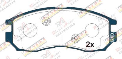 KRATEX Mitsubishi Galant 1.8L 2.0L 1992-2003, RVR 1.8L 2.0L 1991-1997, Space Runner 1.8L 2.0L 1991-1999, Space Wagon 1.8L 1991-1998, Chariot 1.8L 2.0L 2.4L 1991-1997, FTO 1.8L 1994-2000, Eclipse 2.0L 1989-1998, Legnum 1.8L 2.0L 1996-2002, Lancer 1.8L 1992-2002, Colt 1.8L 1991-1997 передние GDB1128