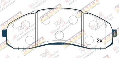 KRATEX KIA Bongo 2.5D 2011-2017, Bongo III/K3000/K3600 3.0D 3.6D 3.2L 2004-- передние P1148