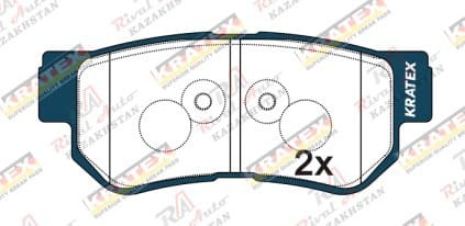 KRATEX Hyundai Sonata 2.0L 2.4L 2.5L 2.7L 1998-2010, Santa Fe 2.0L 2.4L 2.7L 3.5L 2000-2006, Getz 1.5L 2005-2011, Avante / Elantra 1.6L 2.0L 2006-2011, Grandeur 2.2L 2.7L 3.3L 1998-2011, Azera 2.7L 3.3L 2005-2011, Tucson 2.0L 2.7L 2004-2009, Trajet 2.0L 2.7L 1999-2008, KIA Sportage 2.0L 2.7L 2004-2010, Optima/Magentis 2.0L 2.4L 2.5L 2.7L 2000-2010 задние GDB3284