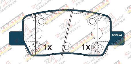 KRATEX Hyundai Santa Fe 1.6L 2.2D 2.5L 2.5T 3.5L 2021-- Palisade (LX3) 2.5T 2024-- Santa Cruz 2.5L 2021-- KIA Sorento 1.6L 2.2D 2.5L 3.5L 2019-- Carnival / Sedona 2.0T 2.2D 3.5L 2021-- задние KR1278