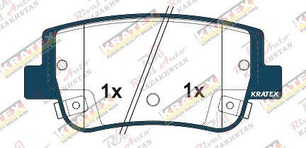 KRATEX KIA K8 3.5L 2021-- Hyundai Sonata N-Line 2.5T 2020-- задние KR1350