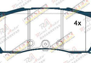 KRATEX Hyundai Palisade 2.2D 3.5L 3.8L (ALCON) 2018-- передние KR1351