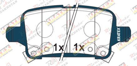 KRATEX Chevrolet Malibu 1.5T 2.5L 2016-2019 задние GDB8023